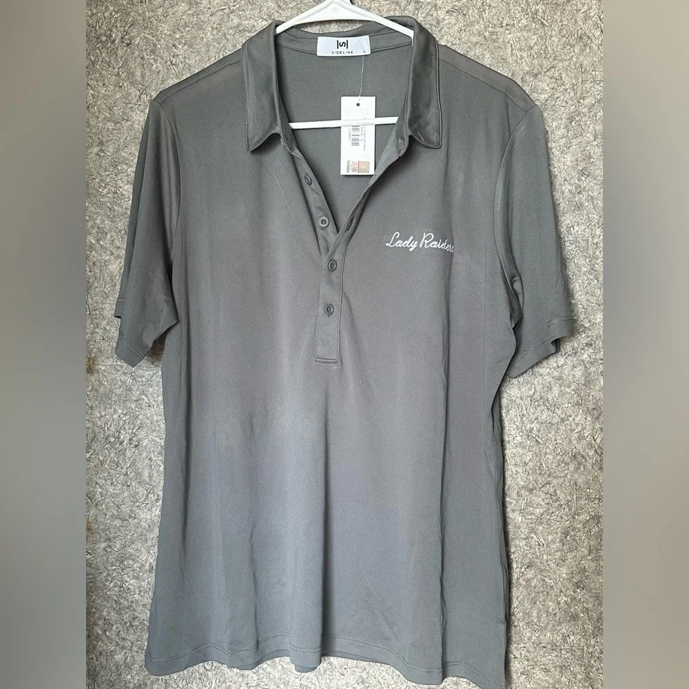🔥 NWT TTU Lady Raider Gray Polo Shirt Performance women’s XL